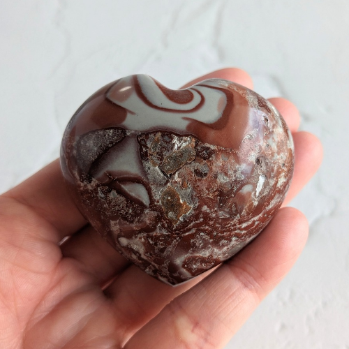 【Rosetta Jasper Heart 103g】アフリカ産 ロゼッタジャスパー ハート