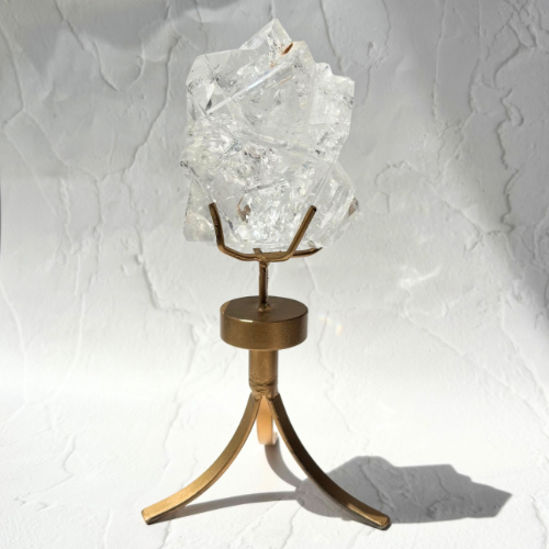 【Lemurian Quartz Sculpture】ブラジル・バイーア産レムリアンクォーツスカルプチャー(スタンド付)