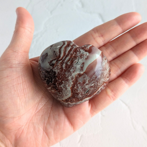 【Rosetta Jasper Heart 117.5g】アフリカ産 ロゼッタジャスパー ハート