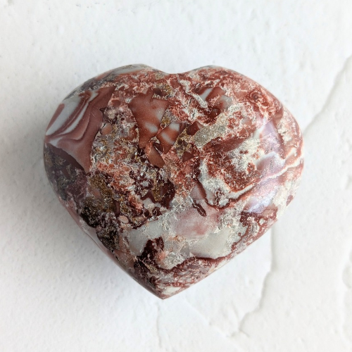 【Rosetta Jasper Heart 124g】アフリカ産 ロゼッタジャスパー ハート