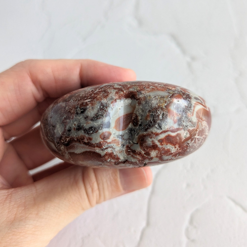 【Rosetta Jasper Heart 124g】アフリカ産 ロゼッタジャスパー ハート