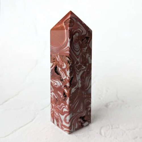 【Rosetta Jasper Tower 184.5g】アフリカ産 ロゼッタジャスパー タワー