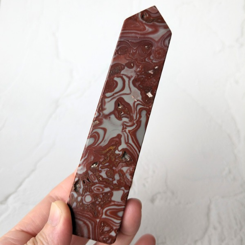 【Rosetta Jasper Tower 221.5g】アフリカ産 ロゼッタジャスパー タワー