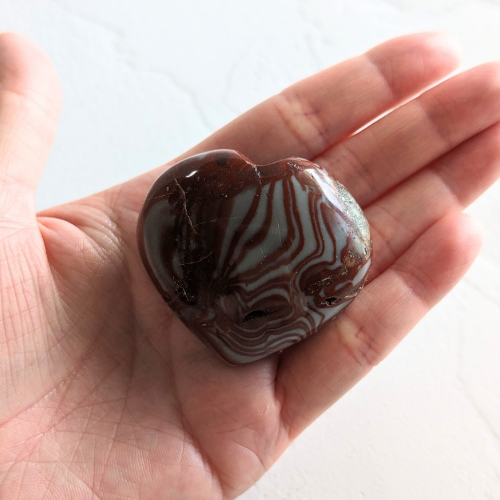 【Rosetta Jasper Heart 64.5g】アフリカ産 ロゼッタジャスパー ハート