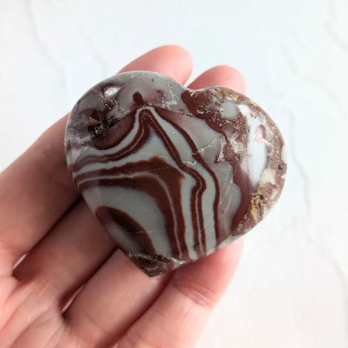 【Rosetta Jasper Heart 65g】アフリカ産 ロゼッタジャスパー ハート