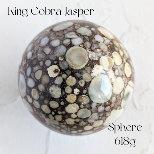 【King Cobra Jasper Sphere 618g】インド産 キングコブラジャスパー スフィア
