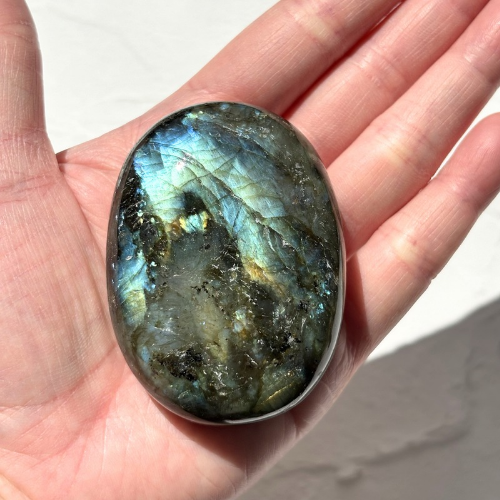 【Labradorite Palm Stone⑧】マダガスカル産 ラブラドライト パームストーン