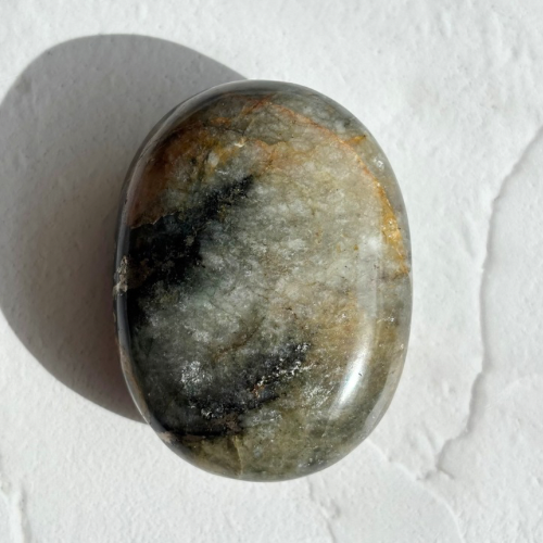 【Pyrite × Golden Healer Palm Stone②】インド産 パイライト×ゴールデンヒーラー パーム