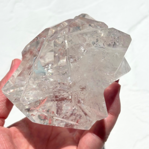 【Lemurian Quartz Sculpture】ブラジル・バイーア産レムリアンクォーツスカルプチャー(スタンド付)