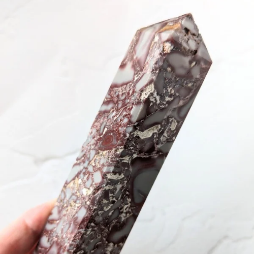 【Rosetta Jasper Tower  188.5g】アフリカ産 ロゼッタジャスパー タワー