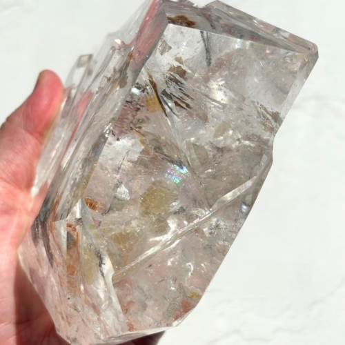 【Lemurian Quartz Sculpture】ブラジル・バイーア産レムリアンクォーツスカルプチャー(スタンド付)