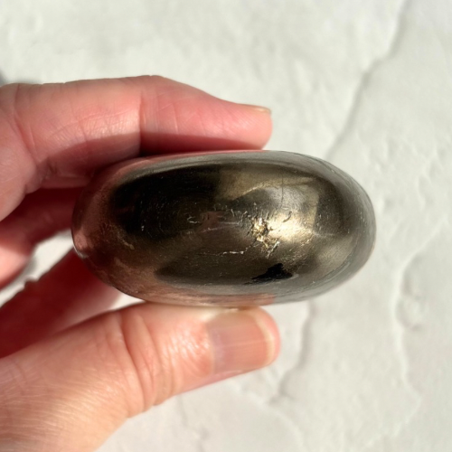 【Pyrite × Golden Healer Palm Stone⑦】インド産 パイライト×ゴールデンヒーラー パーム