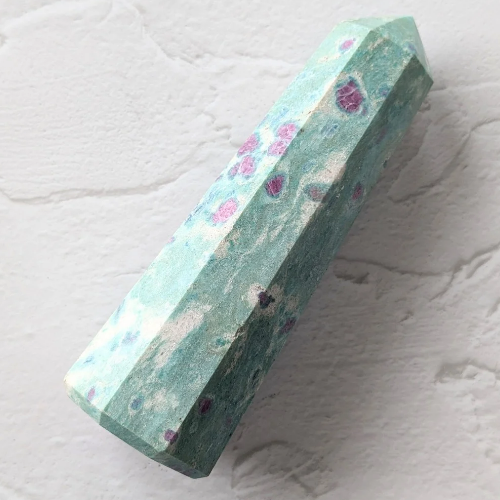 【Ruby in Fuchsite Tower 277g】インド産 ルビーインフックサイト タワー