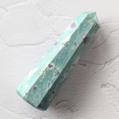 【Ruby in Fuchsite Tower 277g】インド産 ルビーインフックサイト タワー