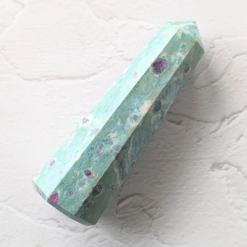 【Ruby in Fuchsite Tower 277g】インド産 ルビーインフックサイト タワー