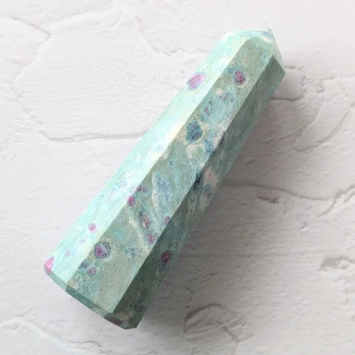 【Ruby in Fuchsite Tower 277g】インド産 ルビーインフックサイト タワー