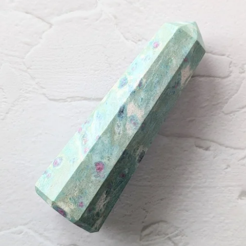 【Ruby in Fuchsite Tower 277g】インド産 ルビーインフックサイト タワー