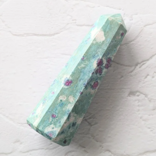 【Ruby in Fuchsite Tower 277g】インド産 ルビーインフックサイト タワー