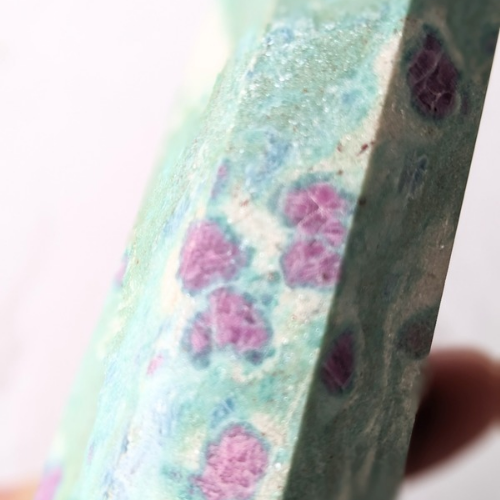 【Ruby in Fuchsite Tower 277g】インド産 ルビーインフックサイト タワー