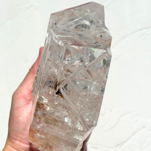 【Lemurian Quartz Sculpture】ブラジル・バイーア産レムリアンクォーツスカルプチャー(スタンド付)