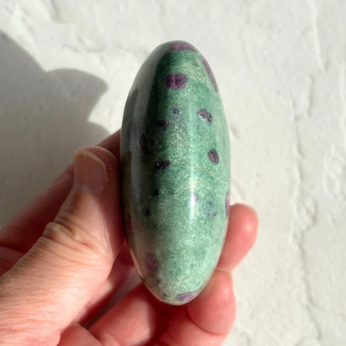 【Ruby in Fuchsite Palm Stone⑤】インド産 ルビーインフックサイト パーム