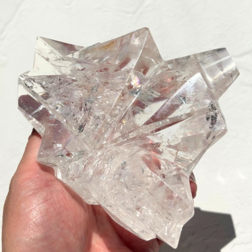 【Lemurian Quartz Sculpture】ブラジル・バイーア産レムリアンクォーツスカルプチャー(スタンド付)