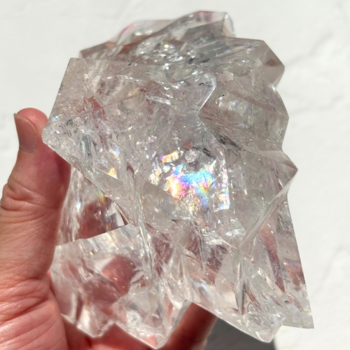 【Lemurian Quartz Sculpture】ブラジル・バイーア産レムリアンクォーツスカルプチャー(スタンド付)