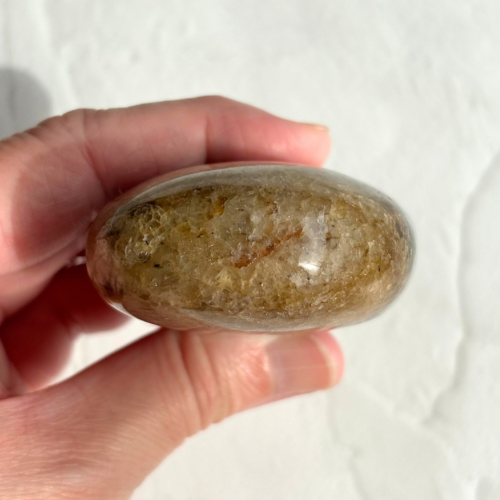 【Pyrite × Golden Healer Palm Stone⑤】インド産 パイライト×ゴールデンヒーラー パーム