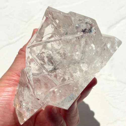 【Lemurian Quartz Sculpture】ブラジル・バイーア産レムリアンクォーツスカルプチャー(スタンド付)