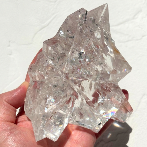 【Lemurian Quartz Sculpture】ブラジル・バイーア産レムリアンクォーツスカルプチャー(スタンド付)