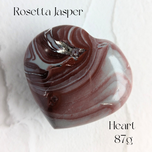 【Rosetta Jasper Heart  87g②】アフリカ産 ロゼッタジャスパー ハート