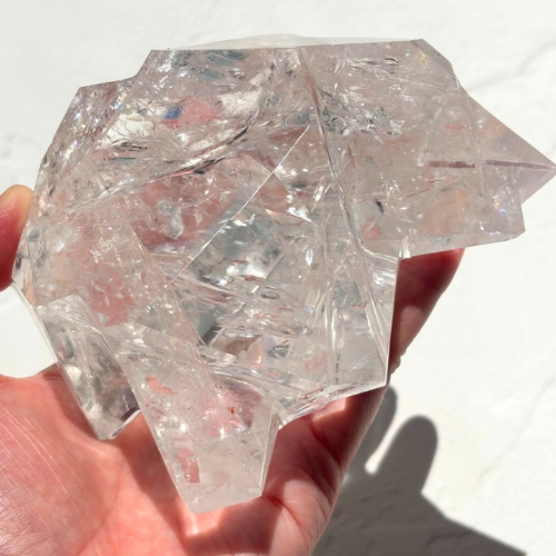 【Lemurian Quartz Sculpture】ブラジル・バイーア産レムリアンクォーツスカルプチャー(スタンド付)