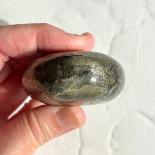 【Pyrite × Golden Healer Palm Stone⑥】インド産 パイライト×ゴールデンヒーラー パーム