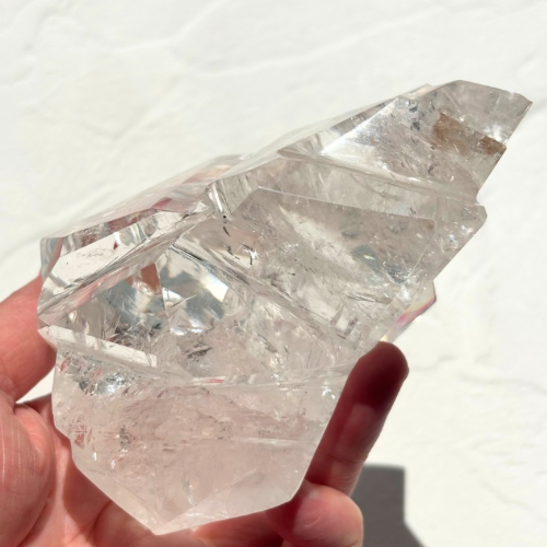 【Lemurian Quartz Sculpture】ブラジル・バイーア産レムリアンクォーツスカルプチャー(スタンド付)