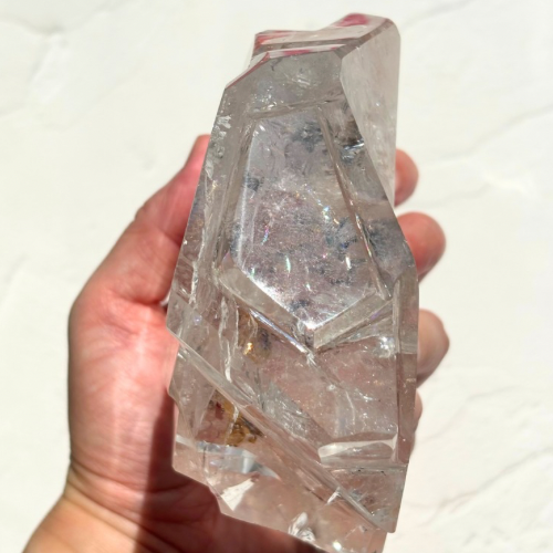 【Lemurian Quartz Sculpture】ブラジル・バイーア産レムリアンクォーツスカルプチャー(スタンド付)