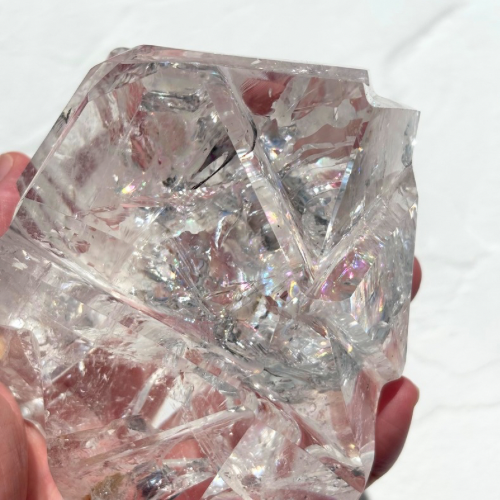 【Lemurian Quartz Sculpture】ブラジル・バイーア産レムリアンクォーツスカルプチャー(スタンド付)