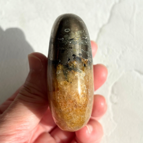 【Pyrite × Golden Healer Palm Stone⑦】インド産 パイライト×ゴールデンヒーラー パーム