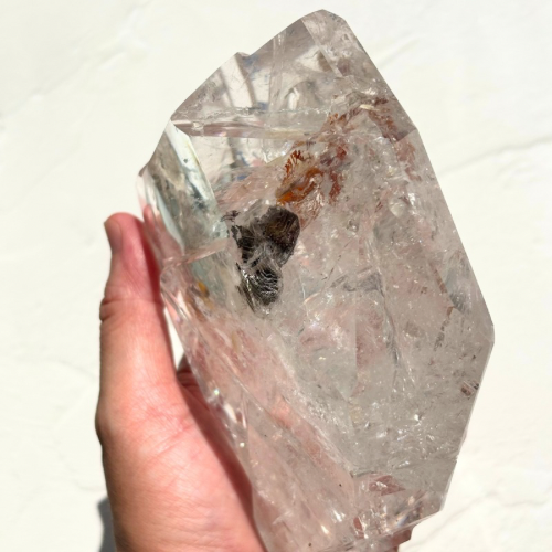 【Lemurian Quartz Sculpture】ブラジル・バイーア産レムリアンクォーツスカルプチャー(スタンド付)