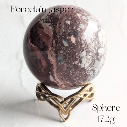 【porcelain jasper Sphere 172g】ポーセリンジャスパースフィア