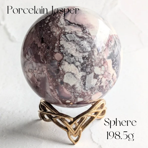 【porcelain jasper Sphere 198.5g】ポーセリンジャスパースフィア