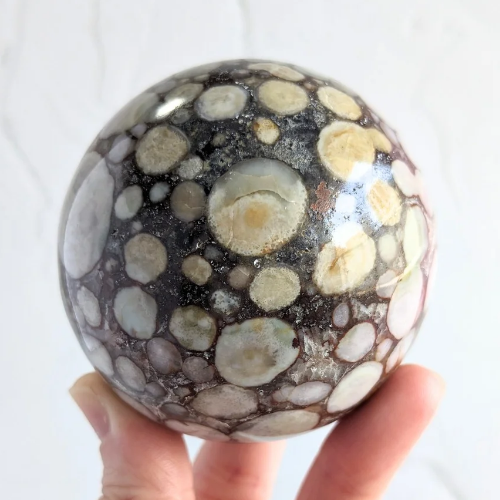 【King Cobra Jasper Sphere 407g】インド産 キングコブラジャスパー スフィア