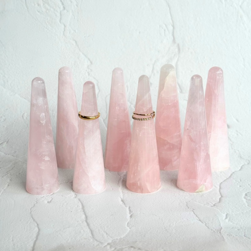 【Rose Quartz Ring Holder】ローズクォーツリングホルダー
