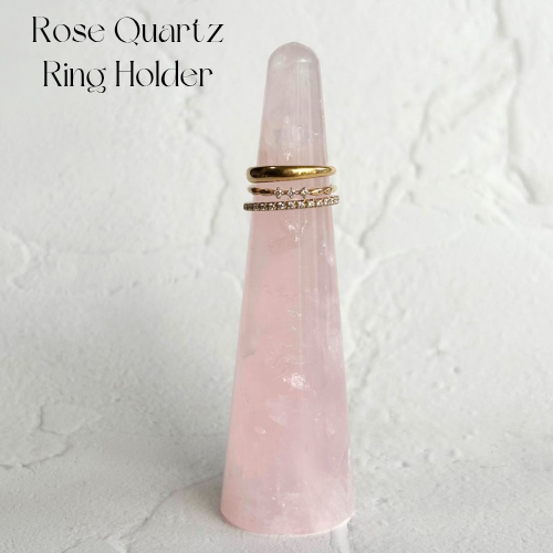 【Rose Quartz Ring Holder】ローズクォーツリングホルダー