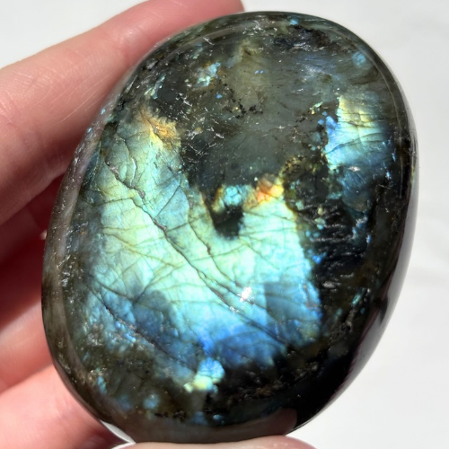 【Labradorite Palm Stone⑧】マダガスカル産 ラブラドライト パームストーン