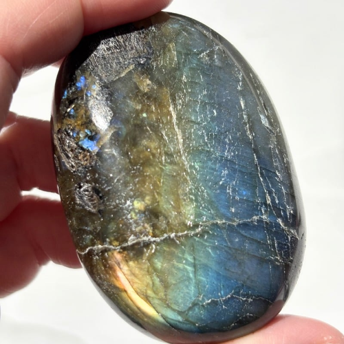 【Labradorite Palm Stone⑥】マダガスカル産 ラブラドライト パームストーン