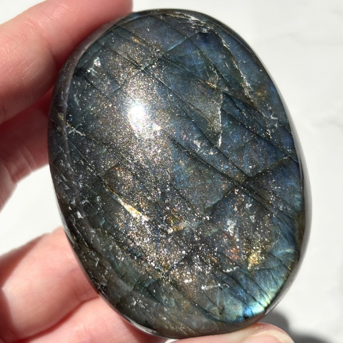 【Labradorite Palm Stone⑧】マダガスカル産 ラブラドライト パームストーン