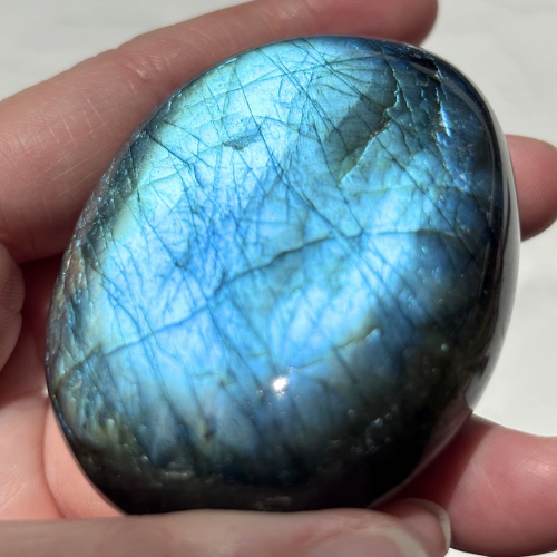 【Labradorite Palm Stone⑧】マダガスカル産 ラブラドライト パームストーン