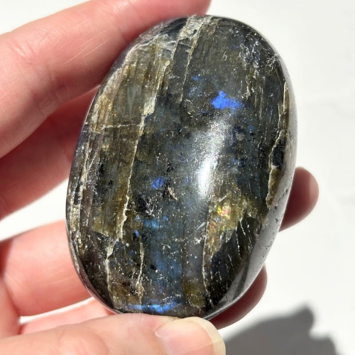 【Labradorite Palm Stone④】マダガスカル産 ラブラドライトパーム