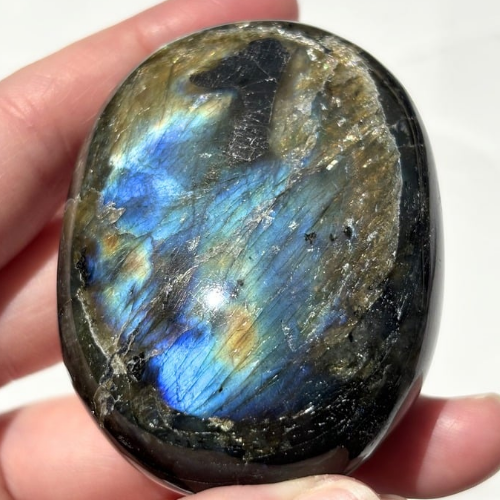 【Labradorite Palm Stone⑦】マダガスカル産 ラブラドライト パームストーン