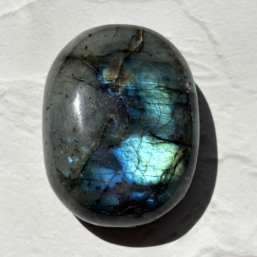 【Labradorite Palm Stone③】マダガスカル産 ラブラドライトパーム